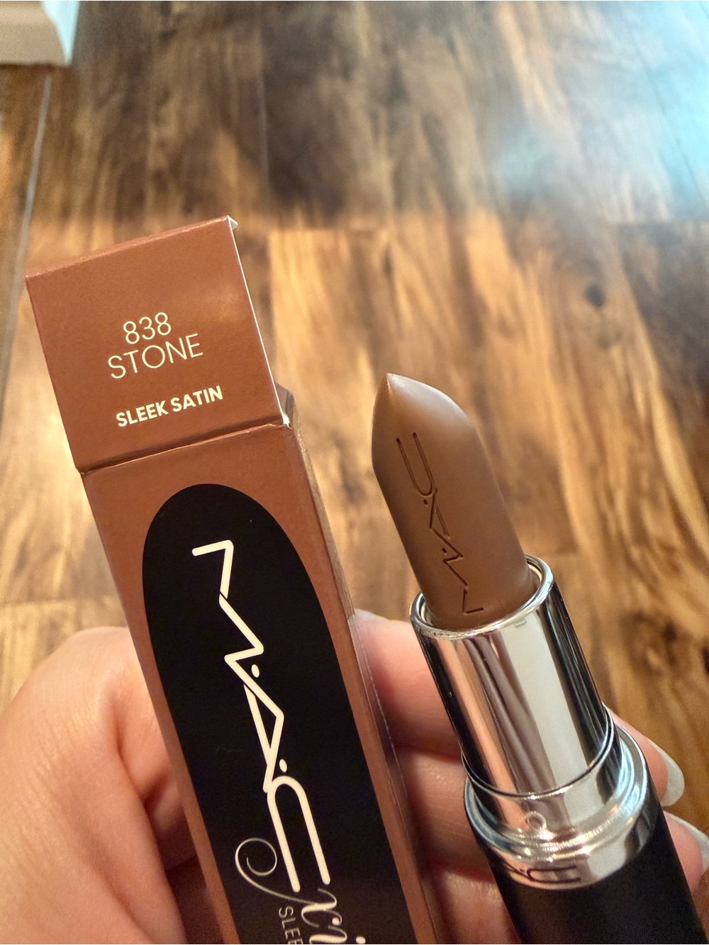 Mac Lipstick Macximal Sleek Satin, STONE 838 New In Box - Picture 2 of 4